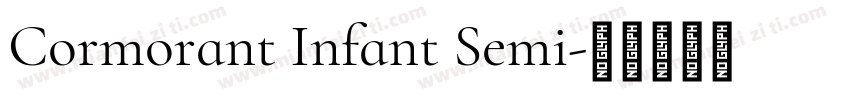 Cormorant Infant Semi字体转换
